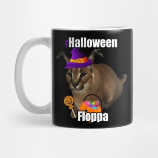 Halloween Big Floppa Meme - Caracal Cat Beloved Spooky Funny Cute Mug